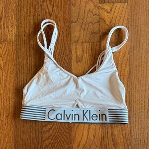 Calvin Klein Light Gray/Pink Bralette